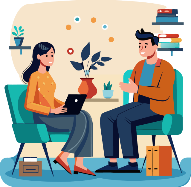 Couples therapy illustration