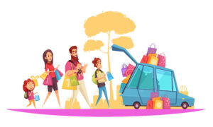 family active holidays purchases illustration